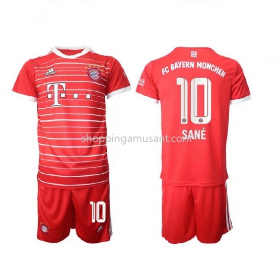 Maillot de Foot Bayern Munich Sane 10 Enfant Domicile 2022-2023 Manche Courte