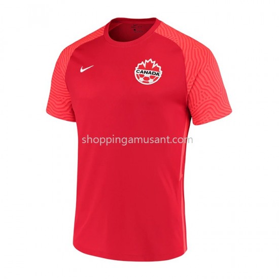 Maillot de Foot Canada Hjemmebane Domicile 2022 Manche Courte