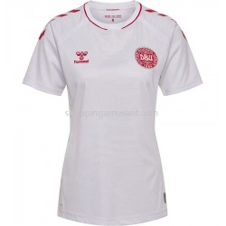 Maillot de Foot Danemark Féminine Extérieur 2022 Manche Courte