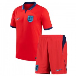 Maillot de Foot Angleterre Enfant Extérieur Coupe du Monde 2022 Manche Courte