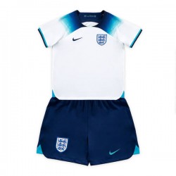 Maillot de Foot Angleterre Enfant Domicile Coupe du Monde 2022 Manche Courte