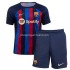 Maillot de Foot FC Barcelone Enfant Domicile 2022-2023 Manche Courte