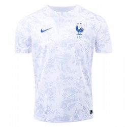Maillot de Foot Frankrig Extérieur Coupe du Monde 2022 Manche Courte
