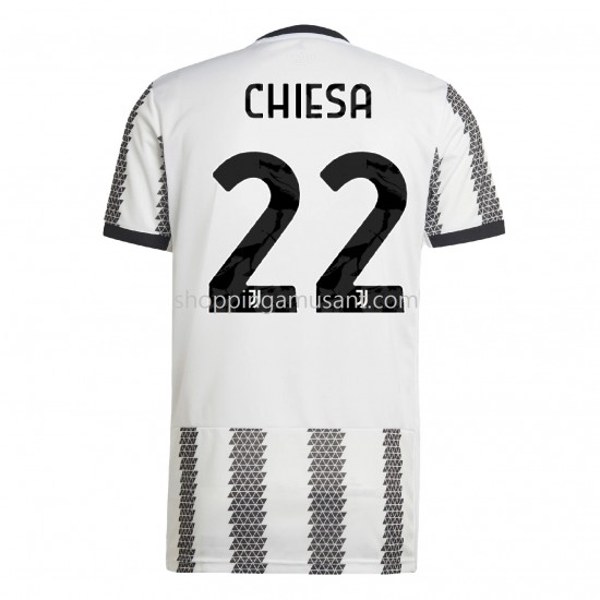 Maillot de Foot Juventus Chiesa 22 Domicile 2022-2023 Manche Courte