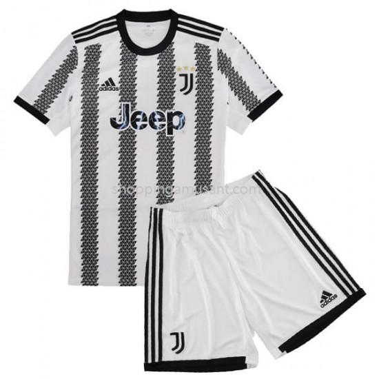 Maillot de Foot Juventus Enfant Domicile 2022-2023 Manche Courte