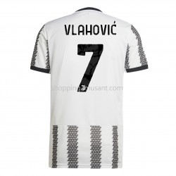 Maillot de Foot Juventus Vlahovic 7 Domicile 2022-2023 Manche Courte