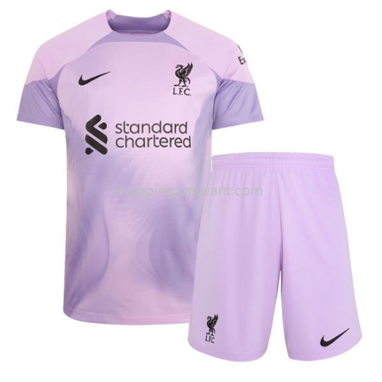 Maillot de Foot Liverpool Gardien Enfant Domicile 2022-2023 Manche Courte