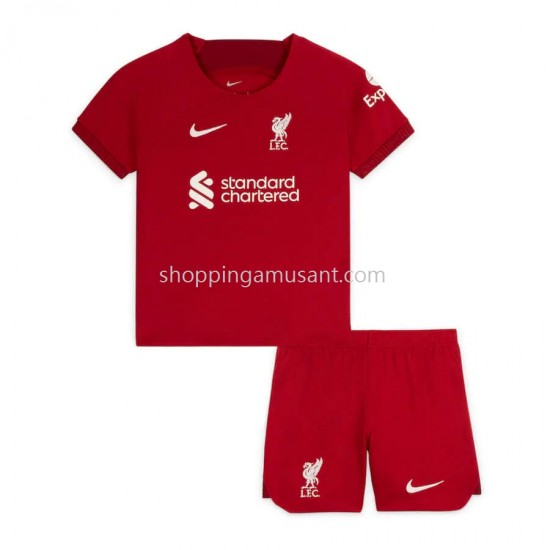 Maillot de Foot Liverpool Enfant Domicile 2022-2023 Manche Courte