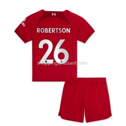 Maillot de Foot Liverpool Robertson 26 Enfant Domicile 2022-2023 Manche Courte