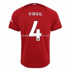 Maillot de Foot Liverpool Virgil 4 Domicile 2022-2023 Manche Courte