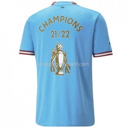 Maillot de Foot Manchester City Champion Domicile 2022-2023 Manche Courte