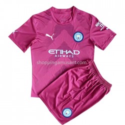 Maillot de Foot Manchester City Gardien Enfant Domicile 2022-2023 Manche Courte
