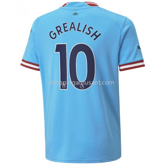 Maillot de Foot Manchester City Grealish 10 Domicile 2022-2023 Manche Courte