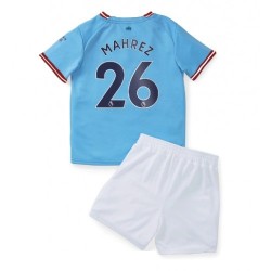 Maillot de Foot Manchester City Mahrez 26 Enfant Domicile 2022-2023 Manche Courte