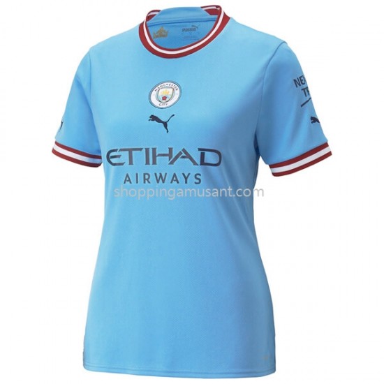 Maillot de Foot Manchester City Féminine Domicile 2022-2023 Manche Courte