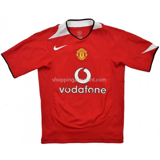 Maillot de Foot Manchester United Domicile 2004-2006 Manche Courte