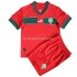 Maillot de Foot Maroc Enfant Domicile Coupe du Monde 2022 Manche Courte