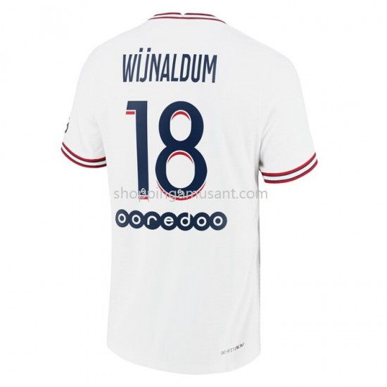 Maillot de Foot Paris Saint-Germain Georginio Wijnaldum 18 4ème 2021-2022 Manche Courte