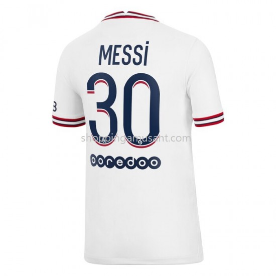 Maillot de Foot Paris Saint-Germain Lionel Messi 30 4ème 2021-2022 Manche Courte