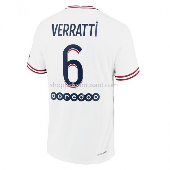 Maillot de Foot Paris Saint-Germain Marco Verratti 6 4ème 2021-2022 Manche Courte