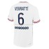 Maillot de Foot Paris Saint-Germain Marco Verratti 6 4ème 2021-2022 Manche Courte