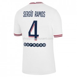 Maillot de Foot Paris Saint-Germain Sergio Ramos 4 4ème 2021-2022 Manche Courte