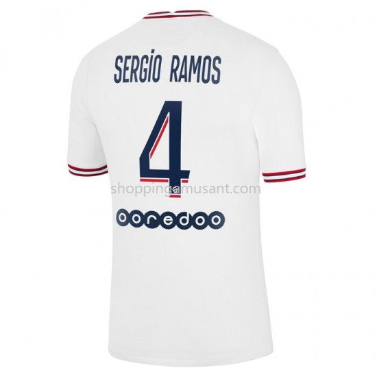 Maillot de Foot Paris Saint-Germain Sergio Ramos 4 4ème 2021-2022 Manche Courte