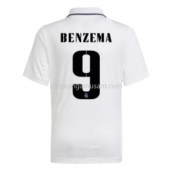 Maillot de Foot Real Madrid Benzema 9 Domicile 2022-2023 Manche Courte