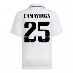 Maillot de Foot Real Madrid Camavinga 25 Domicile 2022-2023 Manche Courte