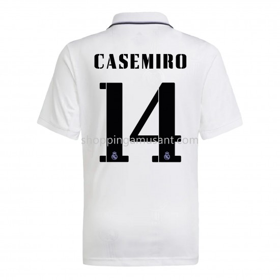 Maillot de Foot Real Madrid Casemiro 14 Domicile 2022-2023 Manche Courte