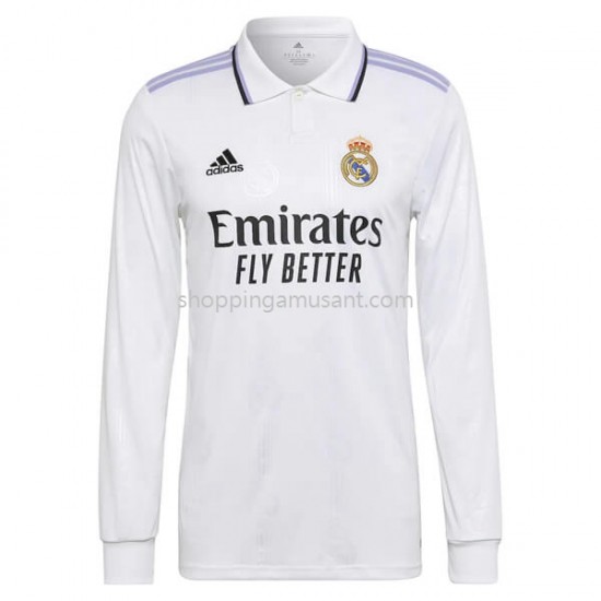 Maillot de Foot Real Madrid Domicile 2022-2023 Manche Longue