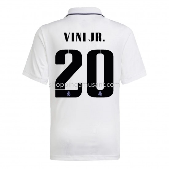 Maillot de Foot Real Madrid Vini Jr. 20 Domicile 2022-2023 Manche Courte