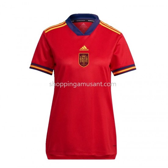 Maillot de Foot Espagne Féminine Domicile 2022 Manche Courte