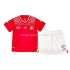 Maillot de Foot Suisse Enfant Domicile Coupe du Monde 2022 Manche Courte