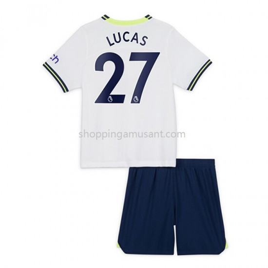 Maillot de Foot Tottenham Hotspur Lucas Moura 27 Enfant Domicile 2022-2023 Manche Courte