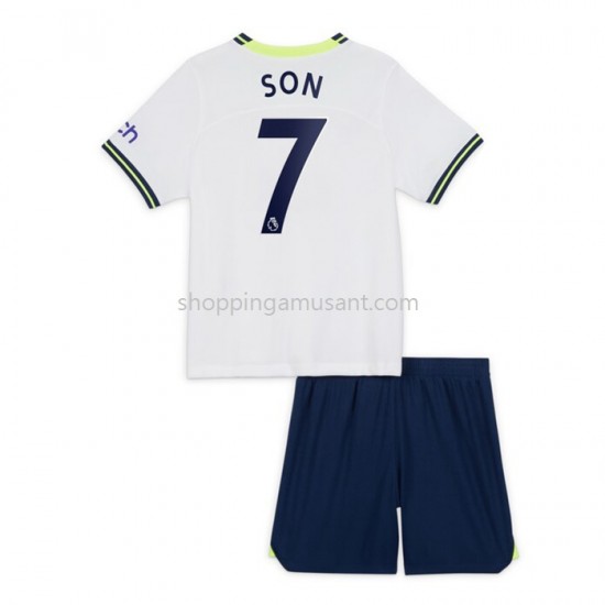 Maillot de Foot Tottenham Hotspur Heung-min 7 Enfant Domicile 2022-2023 Manche Courte