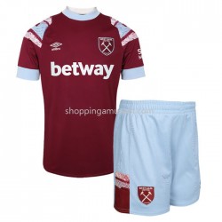 Maillot de Foot West Ham United Enfant Domicile 2022-2023 Manche Courte