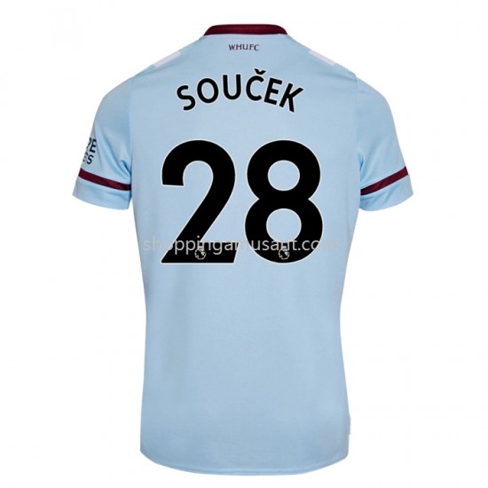 Maillot de Foot West Ham United Tomas Extérieur 2021-2022 Manche Courte