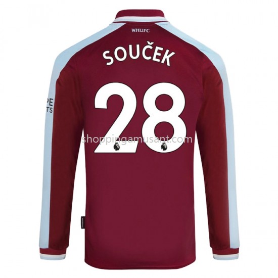 Maillot de Foot West Ham United Tomas Domicile 2021-2022 Manche Longue