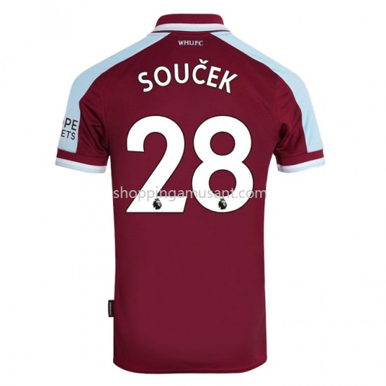 Maillot de Foot West Ham United Tomas Domicile 2021-2022 Manche Courte