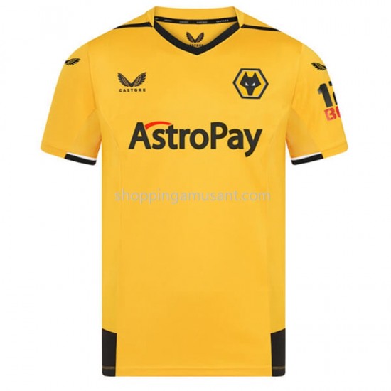 Maillot de Foot Wolverhampton Wanderers Domicile 2022-2023 Manche Courte