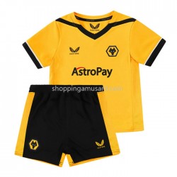 Maillot de Foot Wolverhampton Wanderers Enfant Domicile 2022-2023 Manche Courte