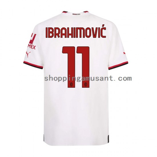 Maillot de Foot AC Milan Ibrahimović Zlatan 11 Homme Extérieur 2022-2023 Manche Courte