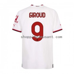 Maillot de Foot AC Milan Olivier Giroud 9 Homme Extérieur 2022-2023 Manche Courte