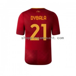 Maillot de Foot AS Rome Dybala 21 Homme Domicile 2022-2023 Manche Courte