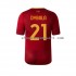 Maillot de Foot AS Rome Dybala 21 Homme Domicile 2022-2023 Manche Courte