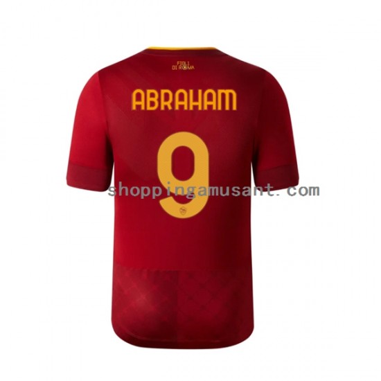 Maillot de Foot AS Rome Tammy Abraham 9 Homme Domicile 2022-2023 Manche Courte