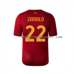 Maillot de Foot AS Rome Zaniolo 22 Homme Domicile 2022-2023 Manche Courte