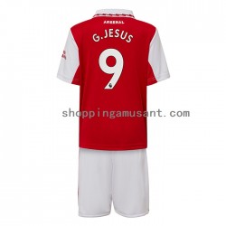 Maillot de Foot Arsenal Gabriel Jesus 9 Enfant Domicile 2022-2023 Manche Courte