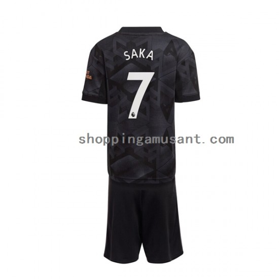 Maillot de Foot Arsenal Saka 7 Enfant Extérieur 2022-2023 Manche Courte